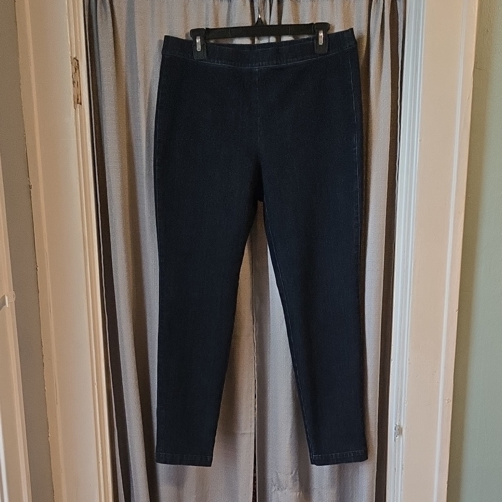Lafayette 148 New York Dark Blue Stretch Jeggings
